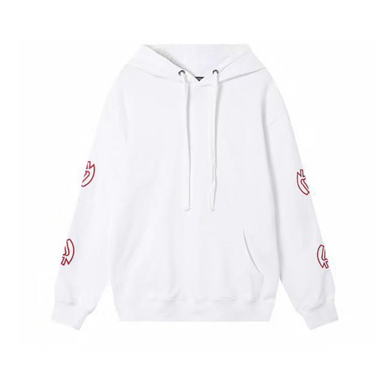 836 CHROME HEARTS Осень-Зима Новинка Большой Размер Классический Стиль Логотип Худи, Подходит для Ношения Парами