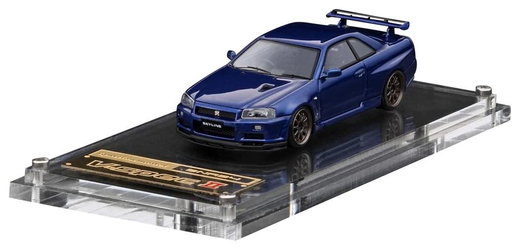 Ignition Model Nissan Skyline II Bayside Blue Finished Product TK.Company 1/64 GT-R V-spec (R34)