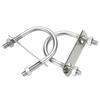 1Set Screws Pipe U-clamp With Baffle Round Bolt New M10 Round Tube Clamp  for Round Tube