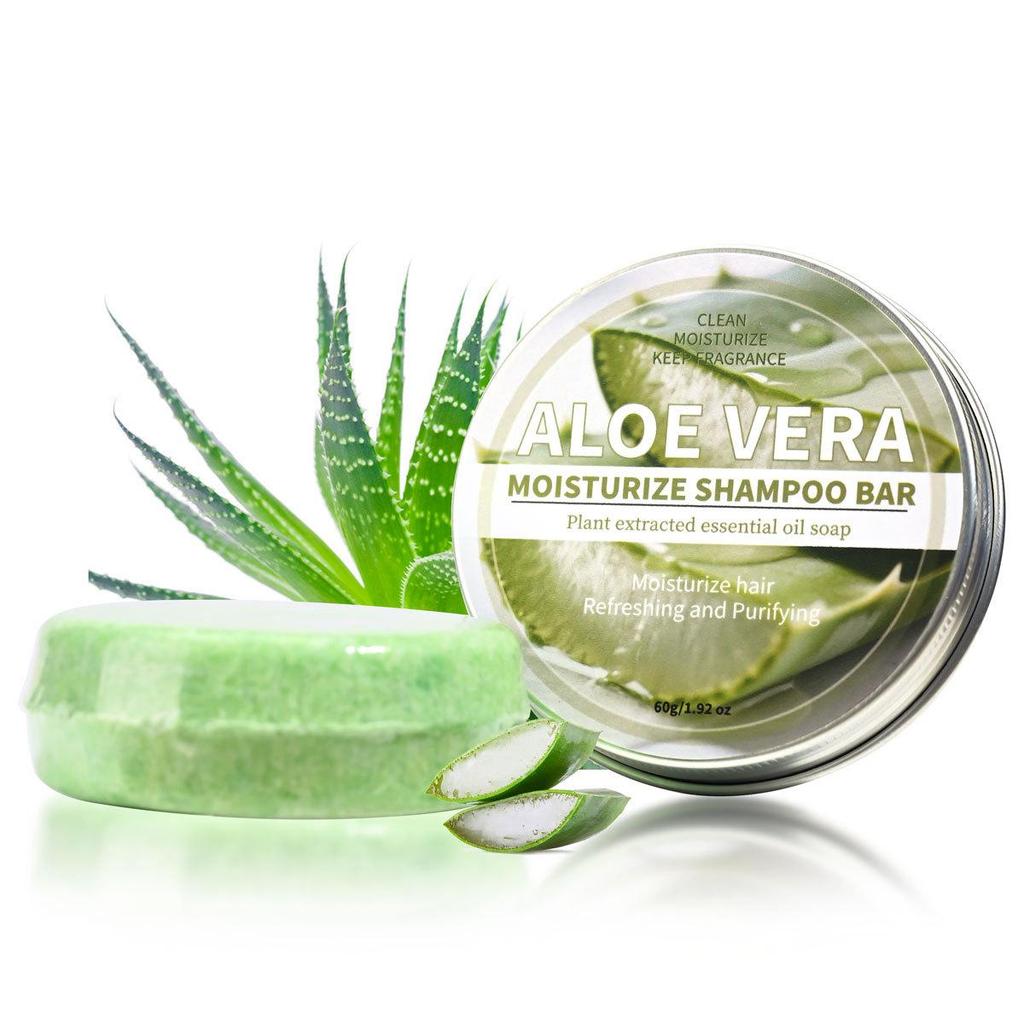 Coconut & He Shou Wu Ginseng Bamboo Charcoal Shampoo Soap with Essential Oils & Cypress Leaf