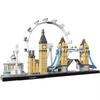 468pcds 10678 Architecture Building Set London 21034 Big Ben Tower Bridge Building Block Bricks Toys Compatible Lepining City