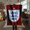 England national football logo Printed Flannel Blanket, soft throw for bedroom sofa, washable,soccer fan merchandise, great gift.