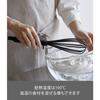 Yamazaki Tower Silicone Handle Whisk, Black, Approx. W6 x D6 x H29.5cm, Dishwasher Safe, Kitchen Tool, Model 6363