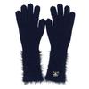 LIE MEQUE Wing Logo Long Gloves Navy