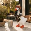 Decorative Duck Clothing 7 Inch Desk Goose Accessories Set, Cowboy Hat Bow Scarf Sunglasses Leopard Print Toy Costume Set Dress Outfit, Cute