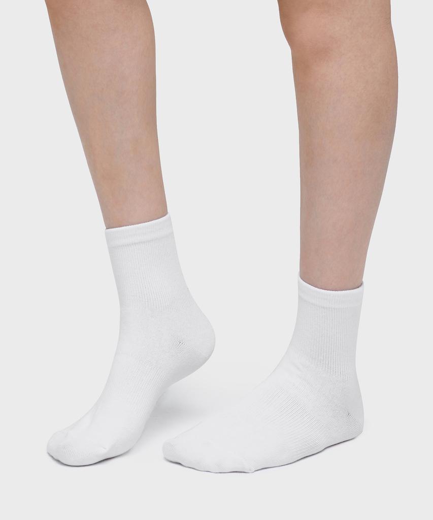 MUSINSA STANDARD Lightweight Middle Socks 10-Pack [White/Black]