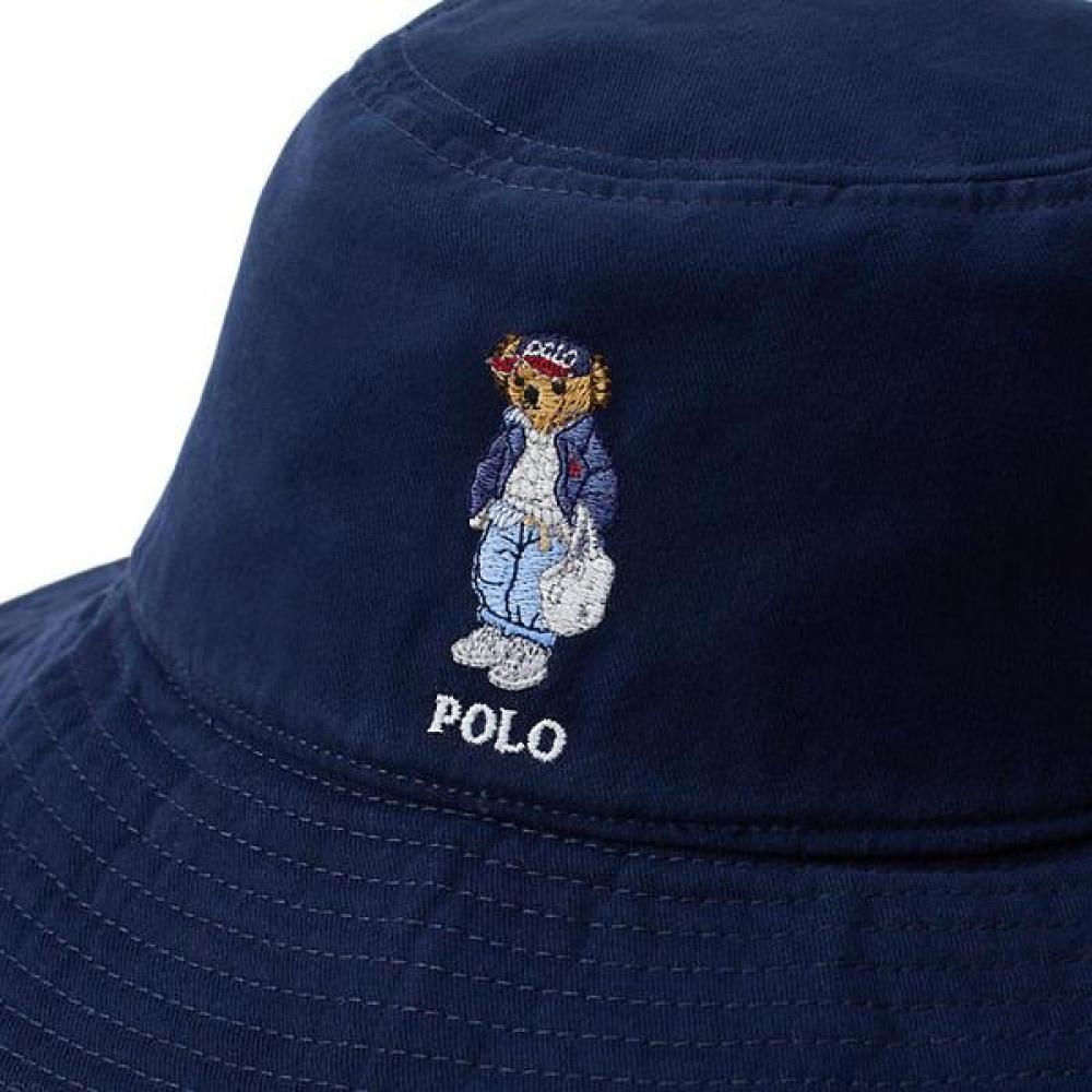 Polo Ralph Lauren Женская хлопковая панама с изображением медвежонка Поло