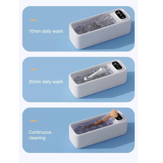 Ультразвуковой очиститель ювелирных изделий 45 кГц, емкость резервуара для воды 300 мл, цифровой таймер, машина для чистки колец и очков