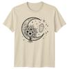 Crescent Moon Flowers Crystals Celestial TShirt Witchy Magic Shirt