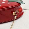 Women's cute leather design sense trendy fashion personality strawberry crossbody shoulder bag
