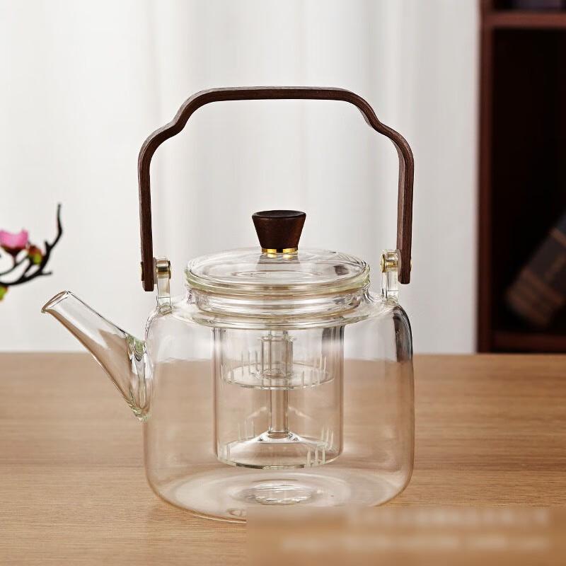 Heat-Resistant Glass Teapot with Handle