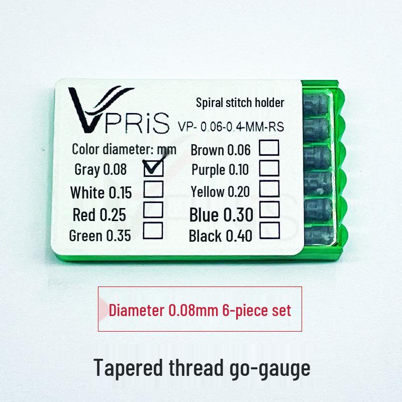 Резьбовая сверхтонкая стальная игла для чистки 0,05 мм для клапана калибра-пробки