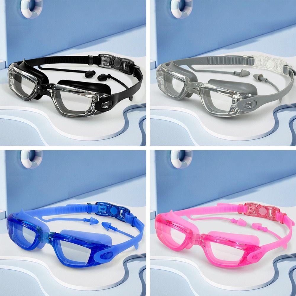 Водонепроницаемые противотуманные очки для дайвинга с затычками для ушей, очки для плавания, принадлежности для плавания на открытом воздухе