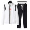 Пальто Негабаритный мужской кардиган Спортивный повседневный комплект из двух частей Брюки