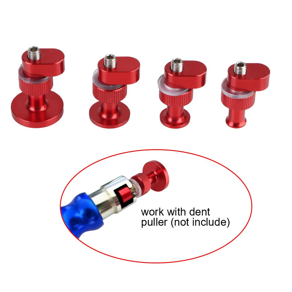 Для удаления вмятин от града с автомобиля 4 шт. 10 мм 15 мм 20 мм 25 мм Присоски для вытягивания вмятин на автомобиле Универсальные инструменты для ремонта кузова автомобиля Ручные инструменты