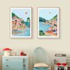 Италия путешествия современный Чинкве-Терре озеро Гарда горный вид плакат и принты холст живопись настенные панно для гостиной домашний декор