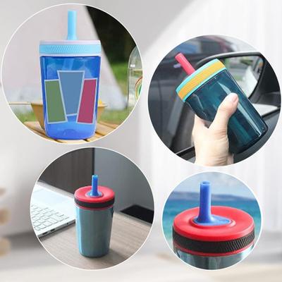 Замена соломы для бутылки с водой для чашки Zak, не содержит бисфенола-А, легко чистится, прикусывающий клапан, аксессуары для соломинок для питья