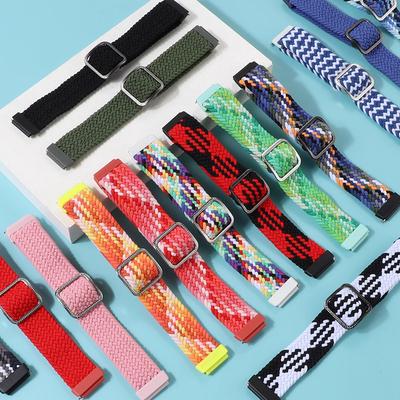 Ремешок для Huawei Band 7 8 9, аксессуары, регулируемый плетеный браслет с одиночной петлей, эластичный нейлоновый браслет Correa Huawei Band 8
