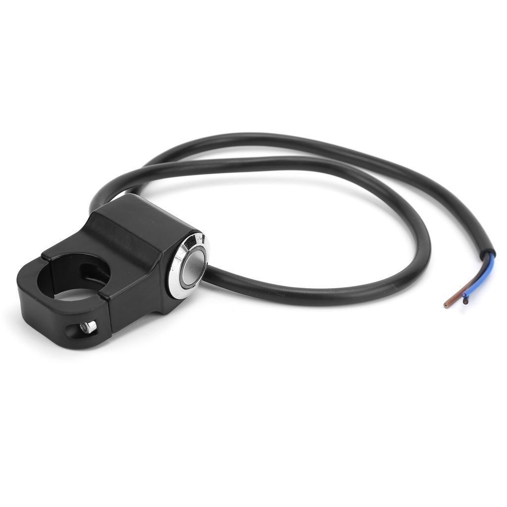 78in 22mm LED Indicator Light Motorcycle Switch Handlebar ONOFF Universal for ATV UTVBlue Light