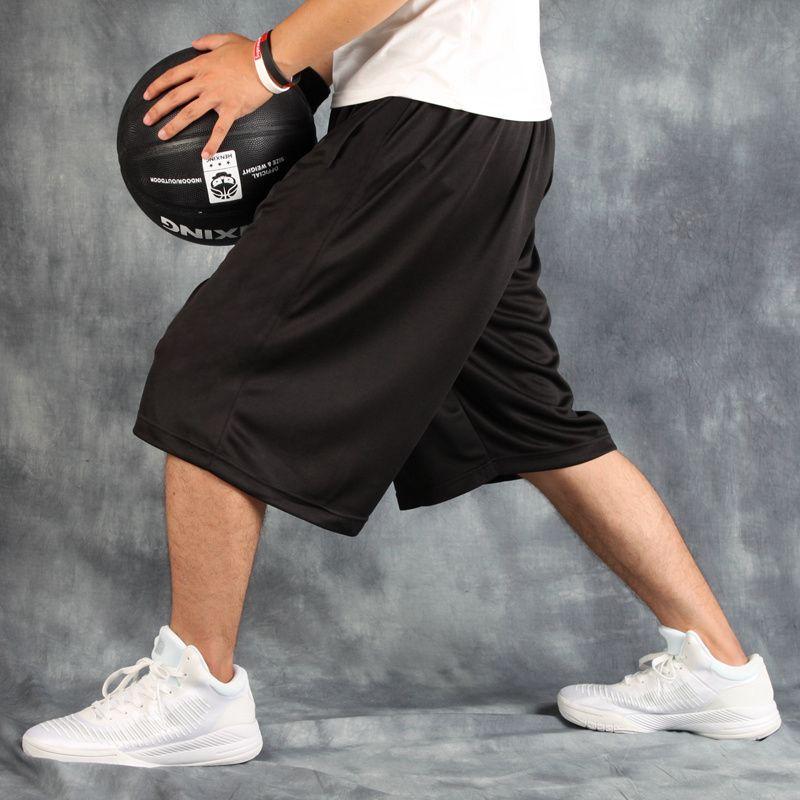 Спортивные брюки Баскетбольные шорты Мужские уличные брюки выше колена с увеличенным карманом Широкие брюки для толстого парня Летние брюки для фитнеса