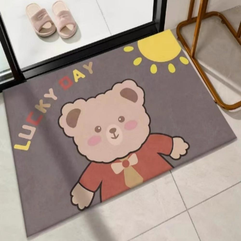 VIKAMA Cartoon Duck Carpet Living Room Entrance Hall Bathroom Non Slip Easy To Clean Cute Home Decor Rug