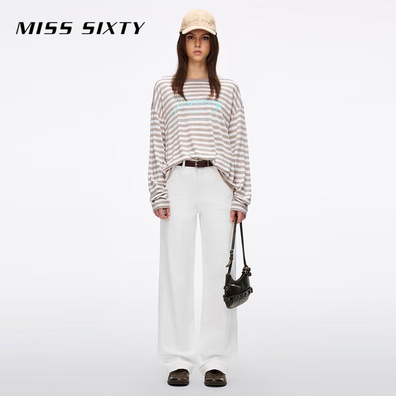 Miss Sixty Женская футболка с длинным рукавом из смесовой шерсти