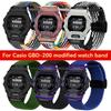 GBD-200 Нейлоновый ремешок для часов Casio G-SHOCK 3506 | Ремешок с магнитной складной пряжкой | GBD-200-1A/RD-4 | Прочный плетеный мужской браслет