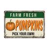 Pumpkin Vintage Poster Tin Sign Plate Thanksgiving Retro Metal Signs Plaque Bar Pub Kitchen Home Decor Halloween Gift