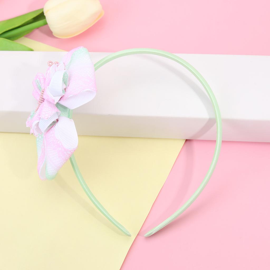 Fashion Glitter Star Headbands For Girls Rainbow Lace Hair Bnads Cute Butterfly Shape Hiar Hoop Children Party Hair Accessories