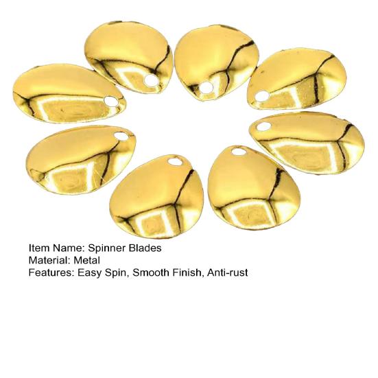 50 шт. Блесны-лепестки Яркий цвет Легкое вращение Гладкая отделка Широкое применение Защита от ржавчины Рыболовный аттрактор Компактная блесна-спиннер