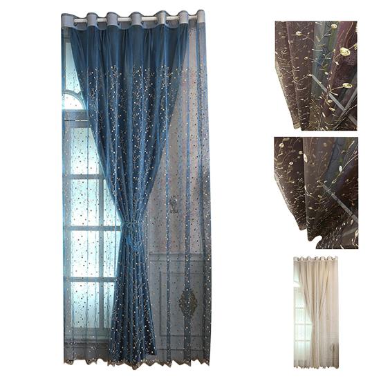 Yousheng Window Tulle Стильный уникальный узор полиэстер затемняющий прозрачный тюль для окна для гостиной