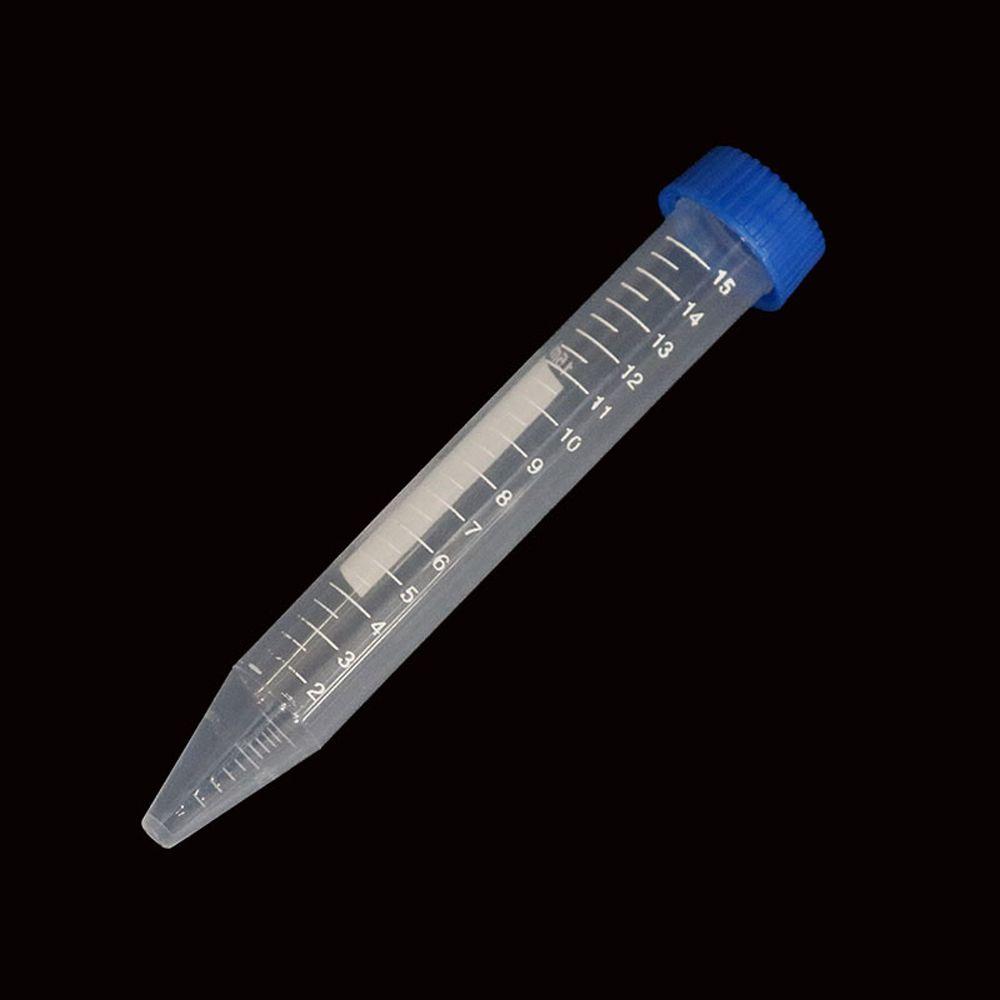 Plastic Screw Cap Graduated Marks Centrifuge Tubes Conical Bottom Plastic Bottles Transparent Tubes