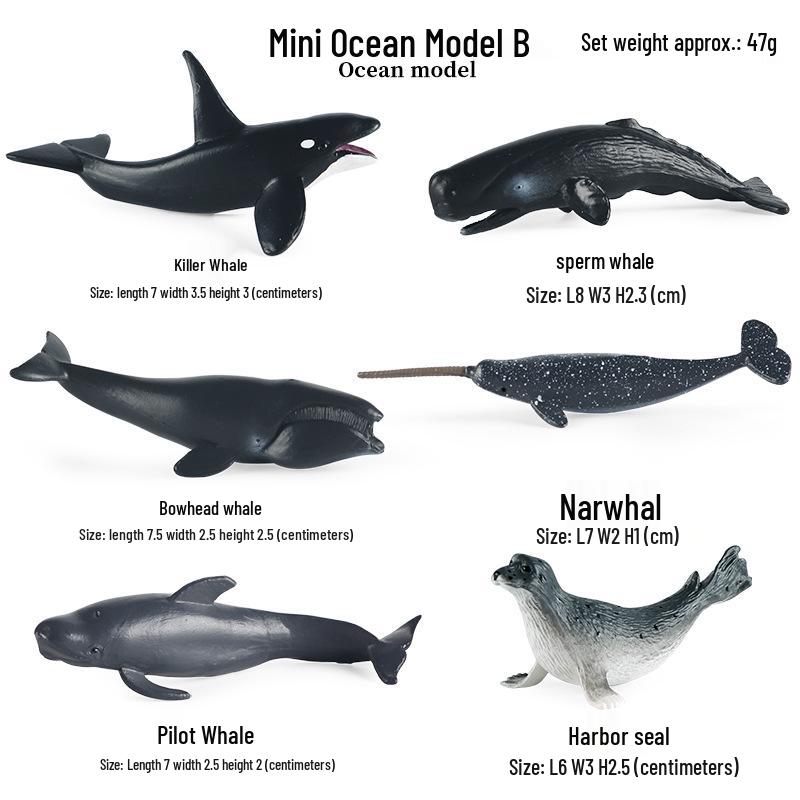 Набор моделей диких животных Арктики: Белый медведь и пингвин