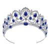 Colorful Diamond Crown Bridal Wedding Crown Korean Style Popular Crystal Bridal Tiara Headwear