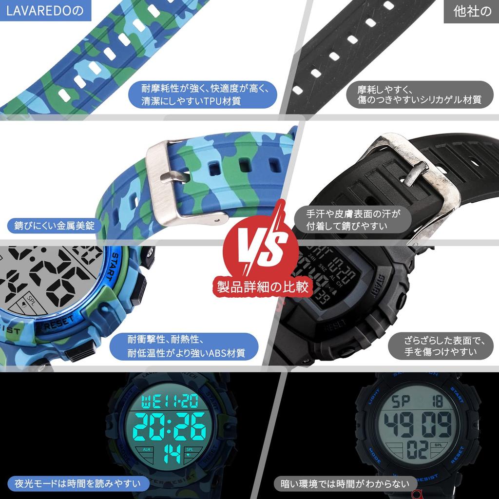 Цифровые часы 50 м водонепроницаемые дата день будильник светодиодный дисплей водонепроницаемые часы спортивные часы на открытом воздухе цифровые часы мужские многофункциональные