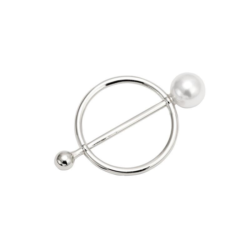 Жемчужная брошь, пряжка для шелкового шарфа, женская шаль, зажим для шарфа, ювелирные аксессуары