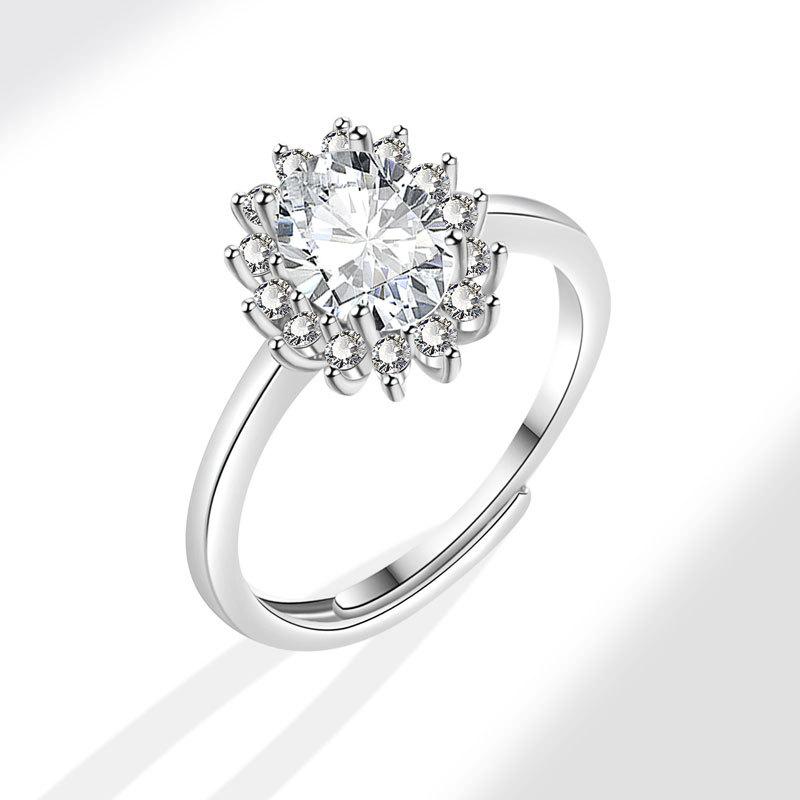 Женское персонализированное кольцо на палец с цирконием, кольца для женщин, обручальное кольцо из медного сплава золотого цвета, модные украшения на удачу, подарок, регулируемые женские кольца