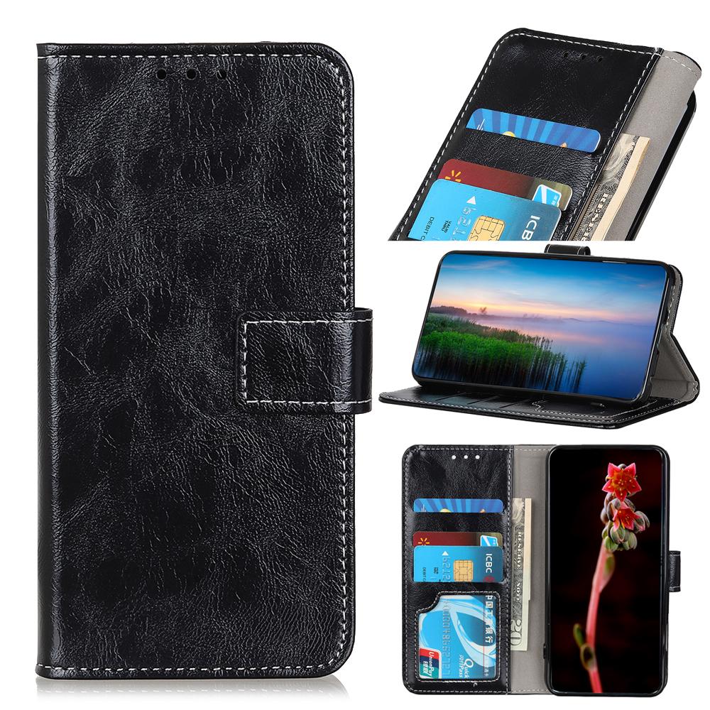 For Xiaomi Redmi 15 5G (Global) (169mm) Case Wallet Leather Phone Cover Crazy Horse Texture