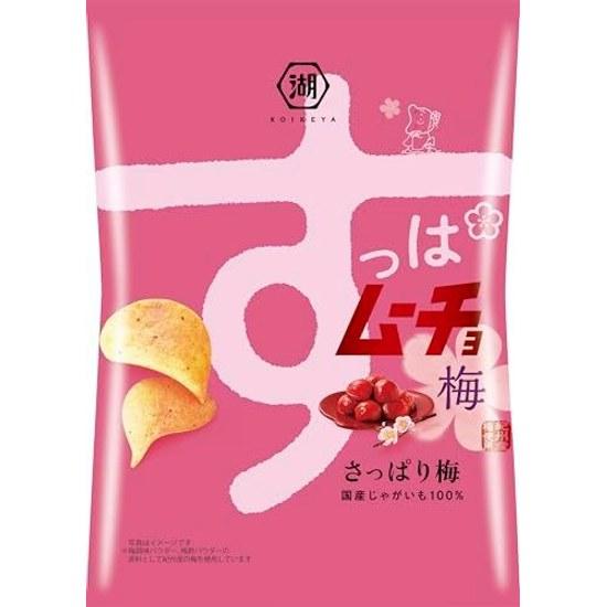 Koikeya Suppa Mucho Chips Refreshing Plum Flavor 55g12 bags