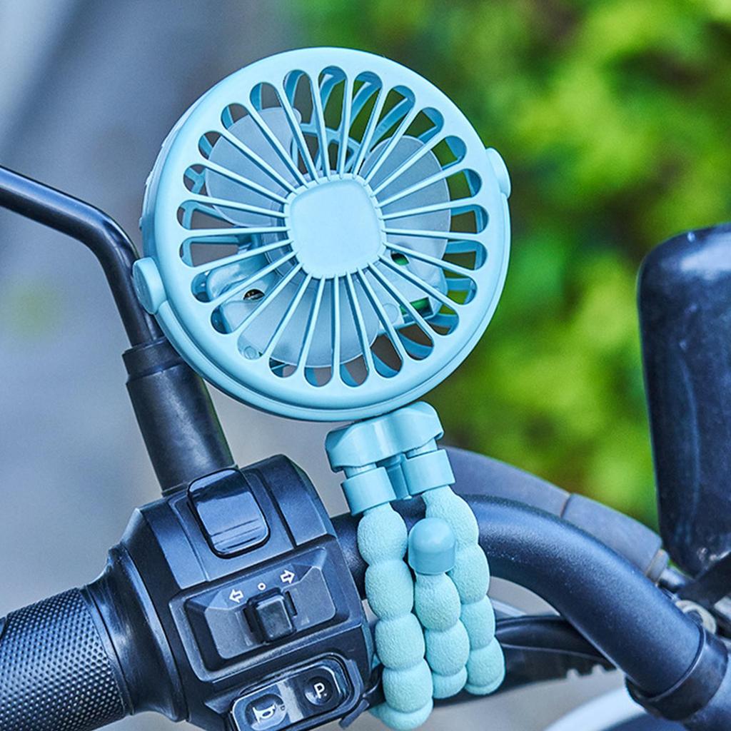 Baby Stroller Fan Mini Portable Outdoor Fan USB 3 Speed Flexible Octopus Fan Tripod Clip on Handheld Fan for Stroller Crib