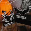 Funny Wooden Spider Decoration DIY Handmade Spider Bat Sign Party Decoration Props