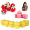 6 Pcs Pink Color Balls Soft Sponge Hair Curler Rollers Hair Accessory Hair Pins