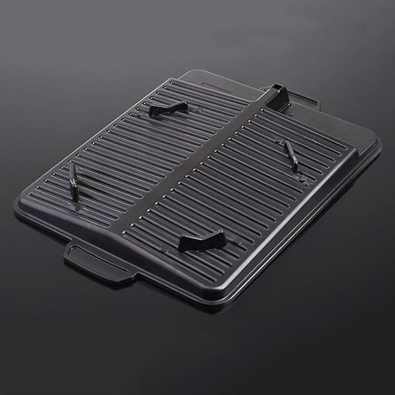 Non-stick BBQ Grill Pan Korean Style Charcoal Grill Barbecue Tray for Gas Stove Use Party Picnic BBQ Equipment