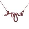 Chic And Versatile Snake Pendant Necklace Fashionable Cross Chain Jewelry For Everyday