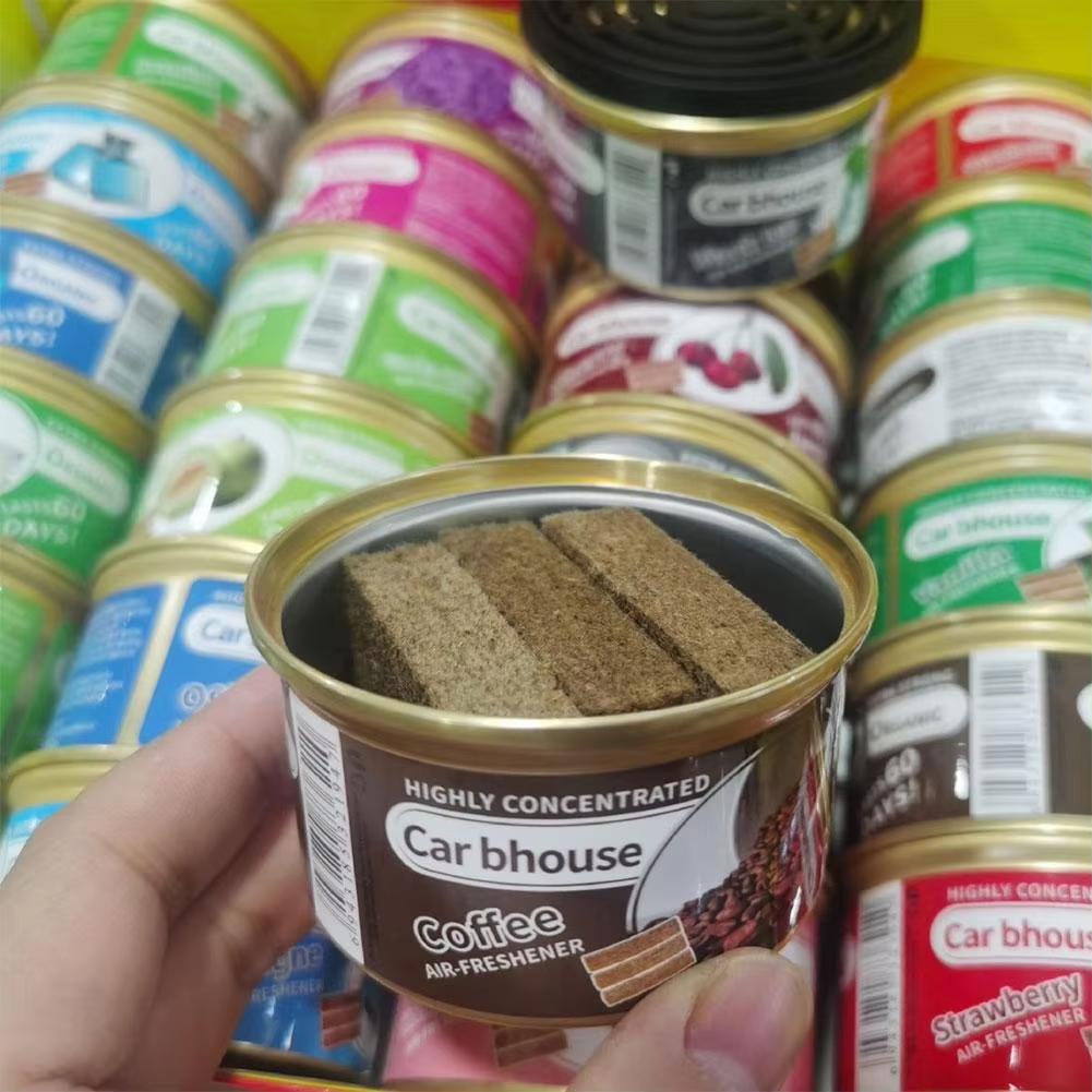 Освежитель воздуха для автомобиля с ароматом жевательной резинки, органические банки, средство для устранения запаха, длительный, сильный аромат для домашнего шкафа