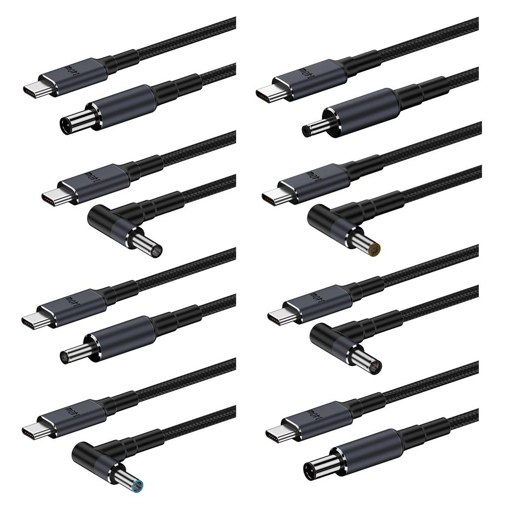 140 Вт PD USB Type C штекер постоянного тока 5,5x2,5 мм/5,5x2,1 мм/4,5x3,0 мм/6,0x3,7 мм/7,4x5,0 мм кабель для зарядки ноутбука