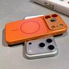 Роскошный Матовый Чехол Для Телефона С Защитой Камеры Из Страз Для iPhone 17 16 15 14 13 Pro Max 17Pro Для Беспроводной Зарядки Magsafe Бронированный Чехол