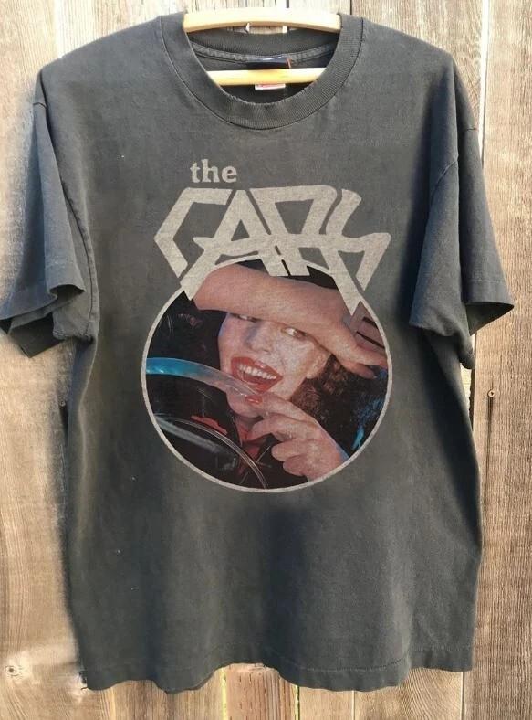 Футболка с коротким рукавом The Cars Band Album 1978 Tour, цвет угольный, унисекс для мужчин и женщин