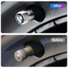 4Pcs Stylish Car Tire Valve Caps Wheel Rim Stem Covers Airdust Proof Protective Caps for BMW X1 X2 X3 X4 X5 X6 X7 Exterior Decor MD2
