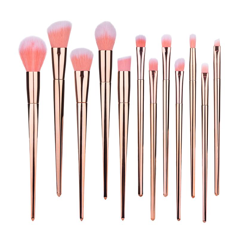 RANCA 12pcs Makeup Brushes Set Powder Foundation Blusher Face Brush Contour Concealer Blush Lip Eyeshadow Eyebrow Cosmetic Tools